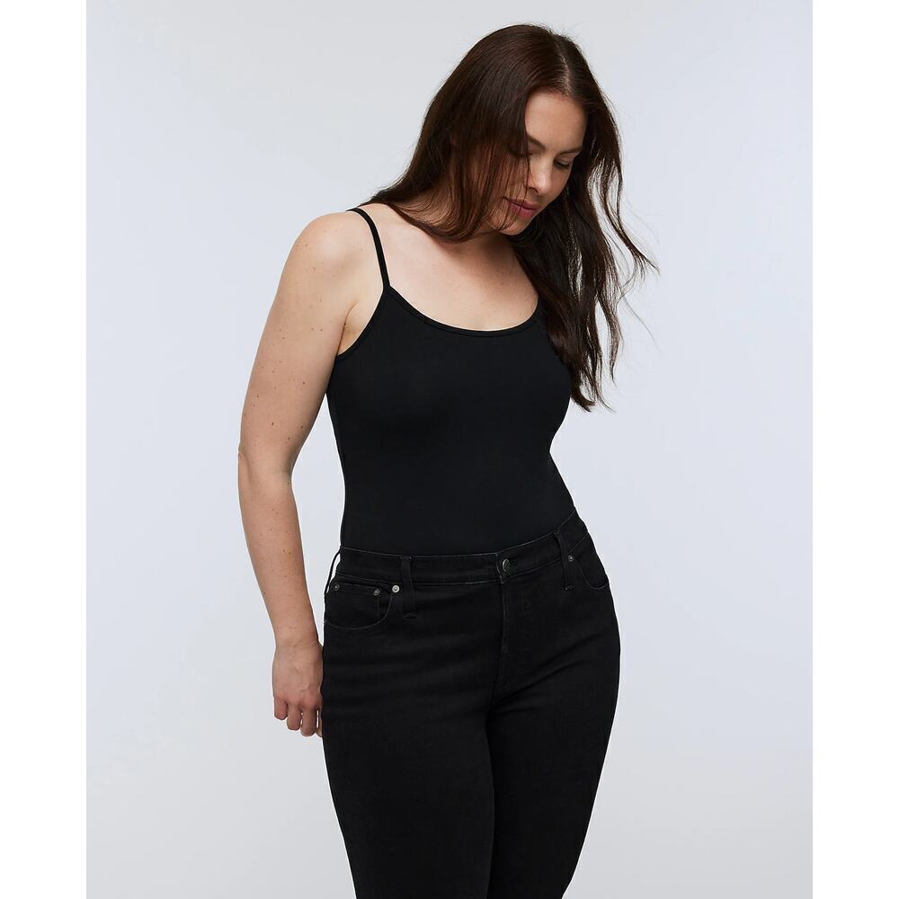 NWT Madewell Tank Thong Bodysuit In Black Size XS